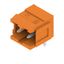 PCB plug-in connector, male header, Dovetails for fixing blocks, THT solder connection, 5.08 mm, Number of poles: 2, 90°, Solder pin length (l): 4.5 mm, tinned, orange, Box thumbnail 4