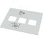 XMN242404CV Front cover, +mounting kit, for NZM2, vertical, 4p, HxW=600x425mm, grey thumbnail 2