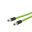 M12 Industrial Ethernet cable, X-coded, 2.0 m, M12 plug straight - M12 thumbnail 3