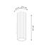 OBLONG WALL LAMP TOP BOTTOM WHITE CARBON WITH 2XGU10 THREAD thumbnail 9