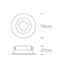 WHITE GU10 10W CHROME REFLECTOR DARK LIGHT thumbnail 2