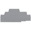 End and intermediate plate 2.5 mm thick gray thumbnail 1