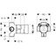 Concealed valve 1/2" with three outlets thumbnail 2