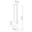 HANGING LAMP REA 3P CONCRETE E14 3X12W IP20 thumbnail 5