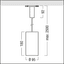 V2-P M 2500-FASH SWI 3CUC CWH SP WH WH - LED pendant spotlight thumbnail 3