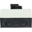 P3-63/I4/SVB-SW/HI11 Main switch, P3, 63 A, surface mounting, 3 pole, 1 N/O, 1 N/C, STOP function, With black rotary handle and locking ring, Lockable in the 0 (Off) posit thumbnail 35