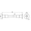Reinf. steel earthing bridge, conn. plate M16 on both ends D 50mm L 50 thumbnail 2