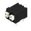 Printed circuit board terminals, 5.08 mm, Number of poles: 2, 90°, Solder pin length (l): 3.5 mm, black, PUSH IN with actuator, Clamping range, max. : 1.5 mm², Tape thumbnail 2