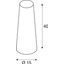 FENDA, lamp shade, conical, blue, /H 15/40 cm thumbnail 3
