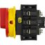 P3-63/EA/SVB/2HI11 Main switch, P3, 63 A, flush mounting, 3 pole, 2 N/O, 2 N/C, Emergency switching off function, With red rotary handle and yellow locking ring thumbnail 17