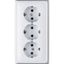 3-gang SCHUKO- socket CD523WW thumbnail 2