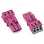 Socket 3-pole Cod. B pink thumbnail 2