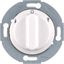 Single-pole blind rotary switch with button, Series 1930/Glass, polar white thumbnail 1
