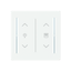 LFDW/A.2.70.1-44M Cover plate with legend with Symbol "arrows/venetian blind" and "dimmer" studio white matt - Trevion® thumbnail 1