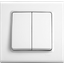Linnera-Rollina Q C Impulse Two Gang Switch Beige thumbnail 2
