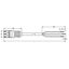 pre-assembled connecting cable;Eca;Plug/open-ended;black thumbnail 3