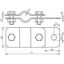 Earthing pipe clamp D 55mm with bore D 11mm StSt thumbnail 2