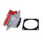 CEE-Panel mounting socket,5-pole, 32A, 400V, IP44, Angle 15ø thumbnail 1