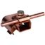 Gutter clamp Cu f. bead 16-22mm with clamping frame for Rd 6-10mm thumbnail 1