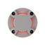 LED PLOT ROUND cover, 4 slots, silver grey thumbnail 3