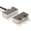 Non-contact door switch, reed, small stainless steel, 2NC+1NO, M12 con AA020809M thumbnail 2