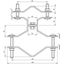 Railing clamp D 70-90mm for pipes D -50mm f. DEHNiso Combi thumbnail 2