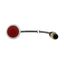 C22-DL-R-K01-24-P3 Illuminated pushbutton actuator, Flat, momentary, 1 NC, Cable (black) with M12A plug, 4 pole, 0.5 m, LED Red, red, Blank, 24 V AC/DC, Bezel: titanium thumbnail 13