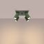 CEILING LAMP WITH FOUR REFLECTORS ON A SQUARE ROSECAKE, GREEN, CARBON SERIES, 4XGU10 thumbnail 6