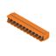 PCB plug-in connector, male header, Dovetails for fixing blocks, THT solder connection, 5.00 mm, Number of poles: 11, 90°, Solder pin length (l): 3.2 mm, tinned, orange, Box thumbnail 4