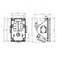 Fixed socket COMBO-POL 32A 4P 6h IP44 thumbnail 2
