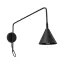 Wall lamp NOX 1 black with a switch thumbnail 1