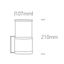 BLACK WALL BRACKET E27 20W thumbnail 2