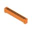 PCB plug-in connector, male header, Flange, THT solder connection, 5.08 mm, Number of poles: 12, 180°, Solder pin length (l): 3.2 mm, tinned, orange, Box thumbnail 2
