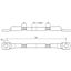 Steel rope earthing connector, cable lug on both ends D 17mm L 500mm thumbnail 2