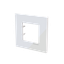 Frame 1-gang / 2-modules - Niessen logo - S - Tacteo White thumbnail 2