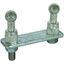 Earth connection plate for towers with two fixed ball points D 25mm DB thumbnail 1