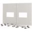 XTMP2N4FC-H550W800 Front cover for 2x NZM4, fixed, HxW=550x800mm, grey thumbnail 1