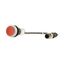 C22-D-R-K01-P1 Pushbutton, Flat, momentary, 1 NC, Cable (black) with M12A plug, 4 pole, 0.2 m, red, Blank, Bezel: titanium thumbnail 8