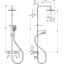 Vernis Blend shower system with thermostat, black thumbnail 2