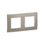PLAQUE 2 POSTE TAUPE thumbnail 2