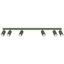 SPOTLIGHTS ON A LONGITUDINAL CEILING STRIP IN OLIVE COLOUR 6XGU10 CARBON thumbnail 7