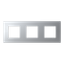 Frame 3-gang - Niessen logo - Silver thumbnail 1