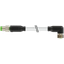 M8 male 0° / M8 female 90° A-cod. PUR 3x0.25 gy UL/CSA+drag 3.5m thumbnail 2