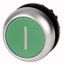 M22-DR-G-X1 Pushbutton, RMQ-Titan, Flat, maintained, green, inscribed, Bezel: titanium thumbnail 1