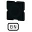 121TQ25 Button plate, black, ON thumbnail 1