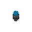 Illuminated knob selector, 2 positions blue with marking thumbnail 2