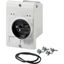E-PKZ0-G Insulated enclosure, E-PKZ0, H x W x D = 129 x 85 x 124 mm, flush-mounted, rotary handle, black/gray, IP55 thumbnail 2