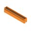 PCB plug-in connector, male header, closed side, THT solder connection, 3.50 mm, Number of poles: 44, 180°, Solder pin length (l): 3.5 mm, tinned, orange, Box thumbnail 2