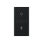 Rocker cover lamp symbol - 1M - Matt Black thumbnail 1