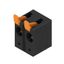 Printed circuit board terminals, 15.00 mm, Number of poles: 2, 90°, Solder pin length (l): 5 mm, black, PUSH IN with actuator, Clamping range, max. : 16 mm², Box thumbnail 4